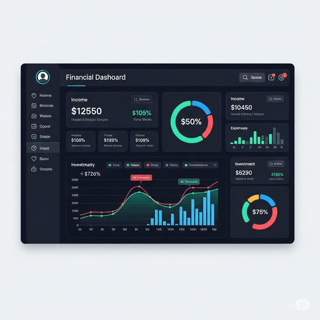 Vista previa de Finance Dashboard