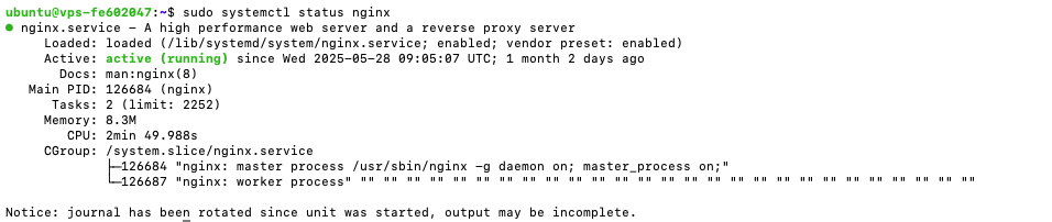 Configuración de Nginx